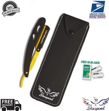 BARBER SALON STAINLESS STEEL SHAVING RAZOR BLADE STRAIGHT EDGE CUT THROAT RAZORS