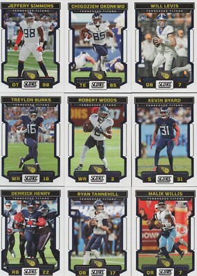 2023 SCORE TENNESSEE TITANS TEAM SET W/RC'S ( 14 CARDS )