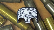 Cryptkeeper Custom Back Plate for Glock 17 , 19 Aluminum Cerakoted Engraved
