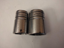 Snap-on  1/2" drive TW-221  11/16" & TW-261  13/16" sockets made in USA.