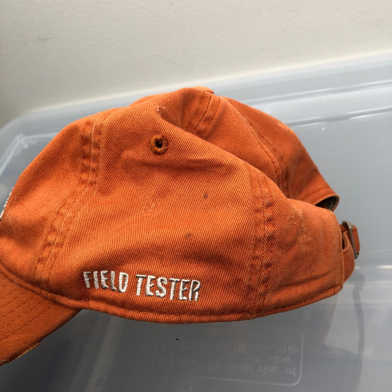 Cabelas Hat Orange Adjustable Strap Baseball Cap … - image 5