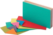 Extreme Index Cards, 3 X 5 Inches, Assorted Colors, 100 per Pack (04736)