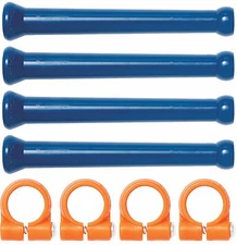 Pack of (4) 1/4" Extended Elements & Clamps Loc-Line® USA Original System #41475