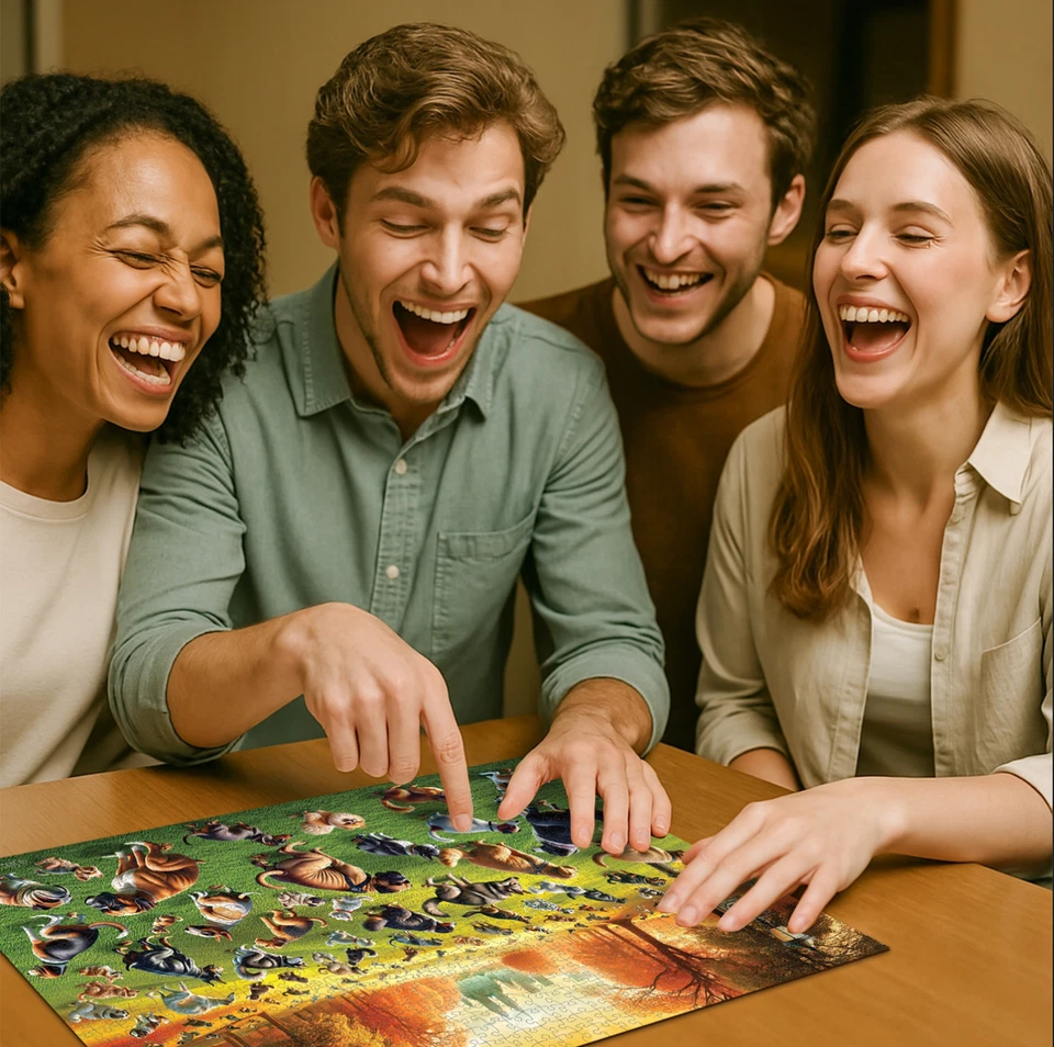 Rompecabezas De Madera Cachorros Poopies 1010 Piezas Idea De Regalo - Imagen 3 de 4