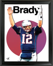 Tom Brady Framed Sports Art Photo by Thomas Maxwell