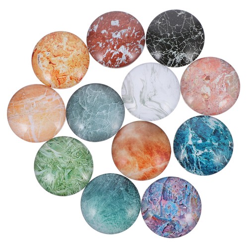 3 Pack Marble Fridge Magnet Glass Patch Sticker DIY Jewelry Material - 第 4/12 張圖片