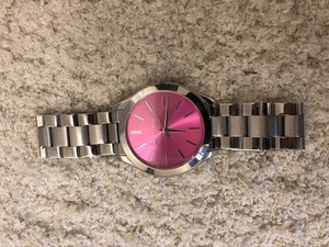 mk pink watch