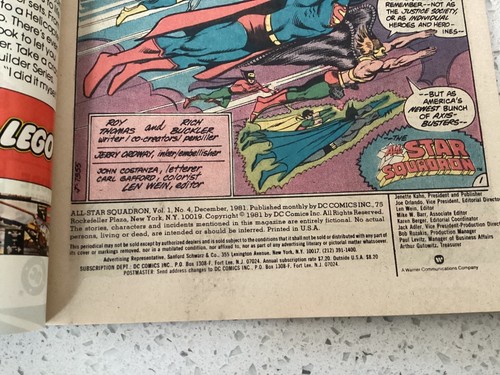The All-Star Squadron Issue #4 (December 1981, DC Comics) Justice Society of Am. - Picture 9 of 12