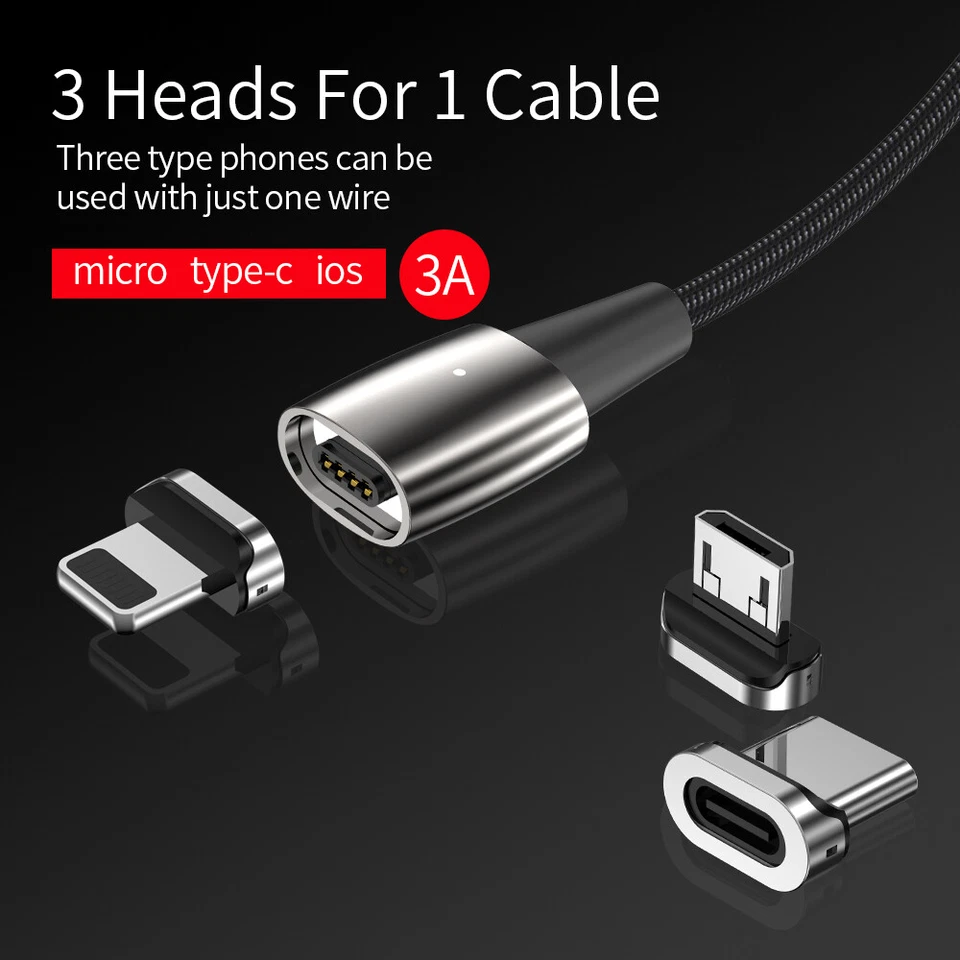 WSKEN X1 Pro Magnetic Type-c Micro Charge Cable For Samsung Android Phone Device - Image 2 of 4