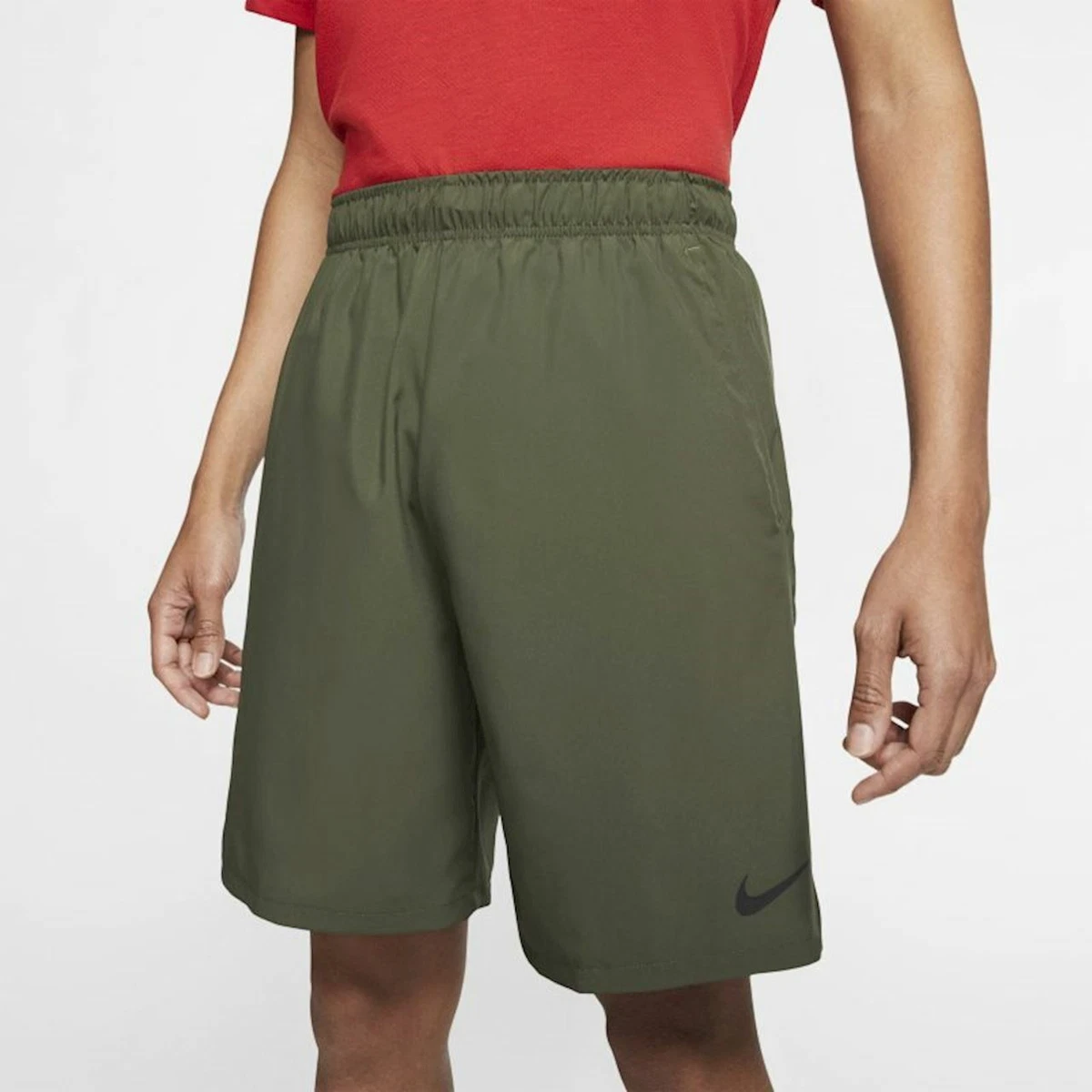 Nike Flex Men s Woven Training Shorts Olive Green TALL L XL 2XL