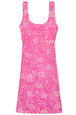 Women's Dress - Printed Floral Dress - Sundress - Large - Pink