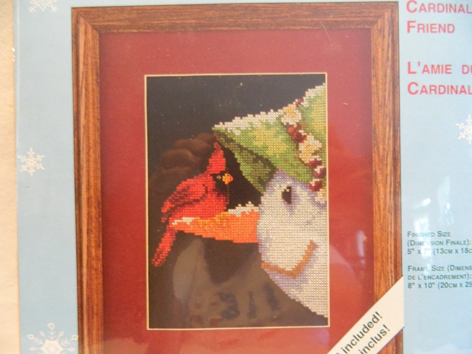 C-25 NUEVO KIT PUNTO DE CRUZ CONTADO FIN DE SEMANA "AMIGO DEL CARDENAL" Foto 2 de 4