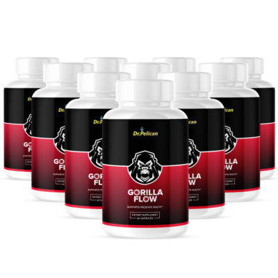 Gorilla Flow- Prostate Support- 10 Bottles- 600 Capsules