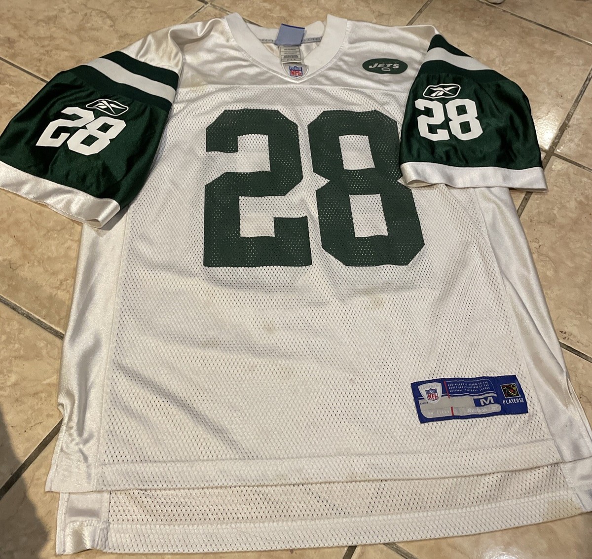 Curtis Martin #28 New York Jets NFL On field Reebok Jersey