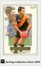 2001 Select AFL Authentic Card All Australia Team AA19 Andrew Kellaway(Richmond)