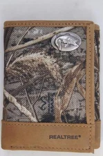 ZEP PRO BASS fish Realtree Max-5 Camo Trifold Wallet TIN GIFT BOX