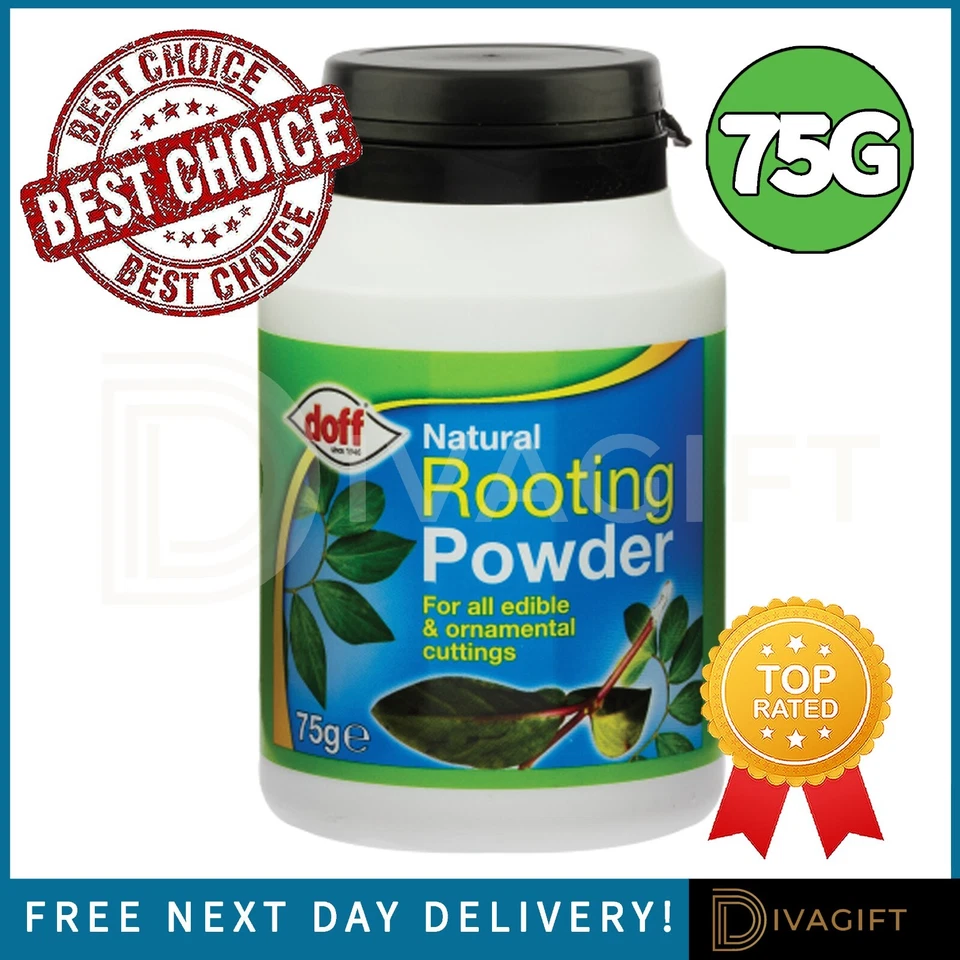 NATURAL ROOTING POWDER FOR PLANTS EDIBLE ORNAMENTAL CUTTINGS DOFF STRONG NEW 75G