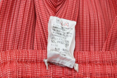 Authentic PLEATS PLEASE Red Pants ISSEY MIYAKE 152 8962 | eBay