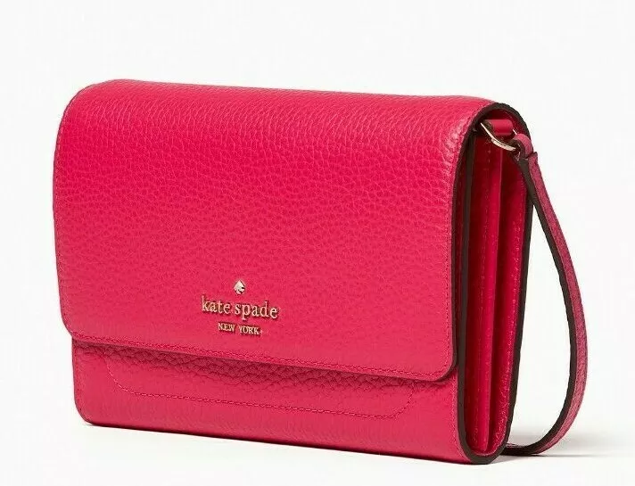 Kate Spade Leather Crossbody Harlow Wallet Purse Multiple Colors MSRP $239