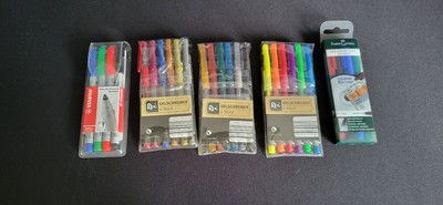 Sets Stifte: kaum benutzt mit Gelstiften neon, metallic & CD/DVD-Stiften Pen