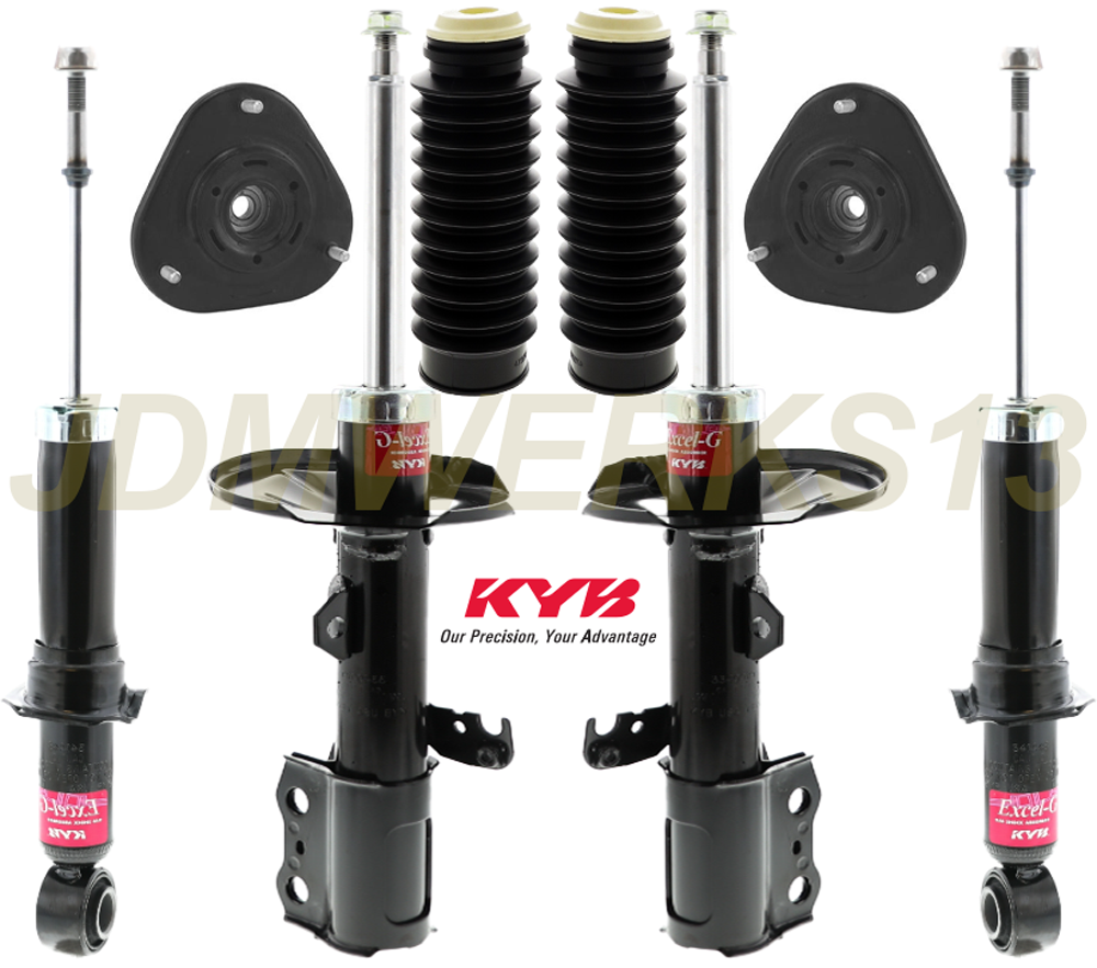 KYB 4 STRUTS SHOCKS STRUT MOUNTS & BOOTS KIT for TOYOTA COROLLA 09 10