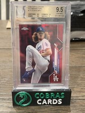 2020 Topps Chrome Dustin May Rookie Red Refractor 5/5 BGS 9.5 GEM MINT