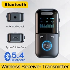 4in1 Bluetooth Receiver Transmitter 3.5mm Aux Wireless Audio Adapter MP3 Player