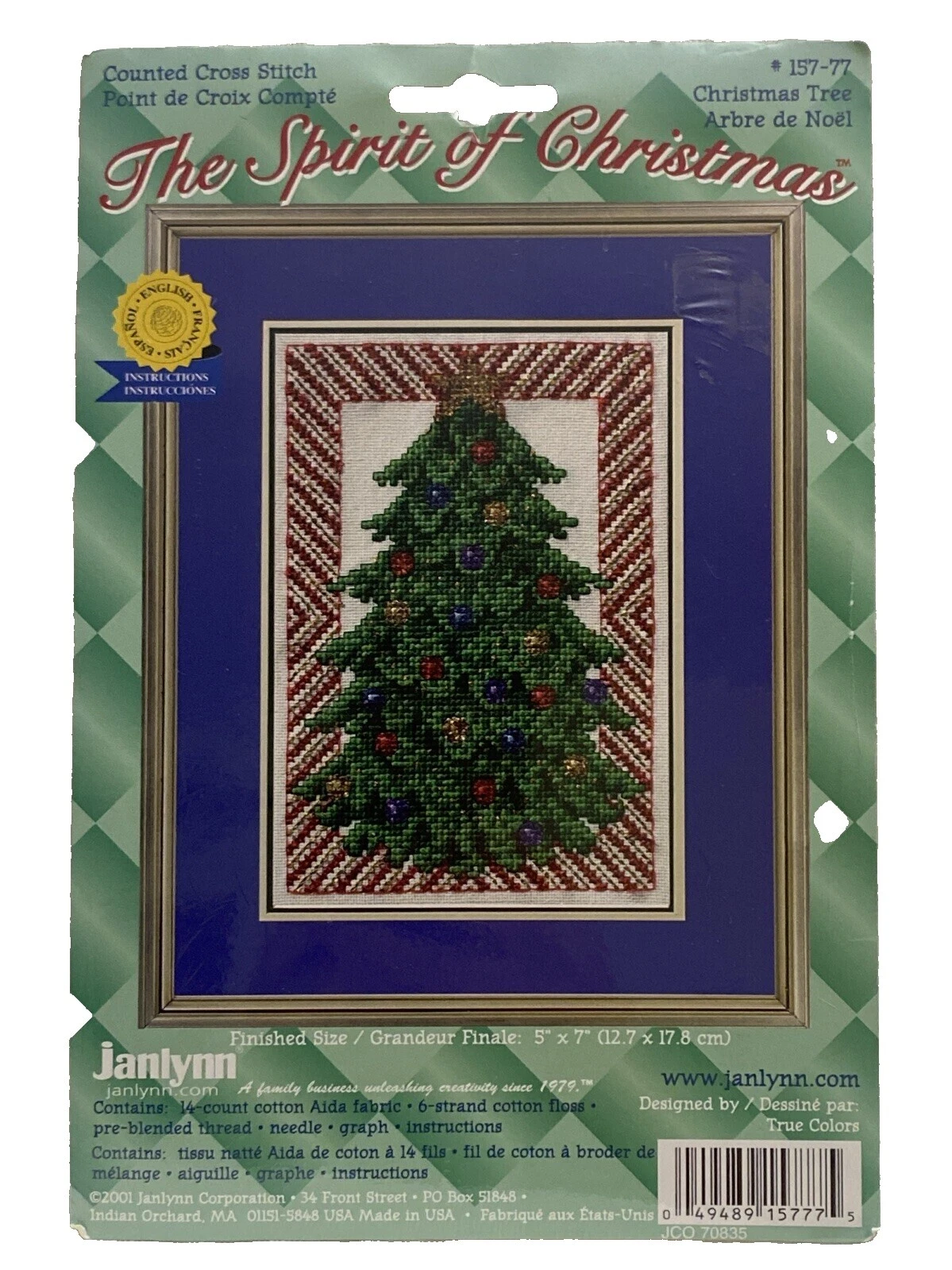 Janlynn Christmas/Holidays Hand Embroidery Framed Pictures