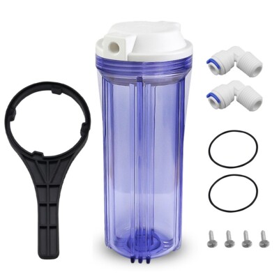 Geekpure 10'' Reverse Osmosis Water Filter Housing for RO Filtration System 1/4''