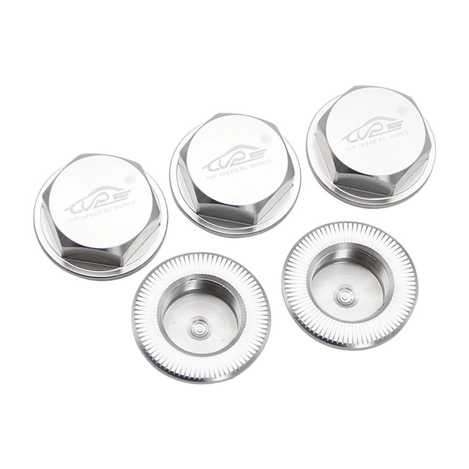 5pcs RC 1/5 CNC Aluminum Dust Proof Hex Wheel Nut Cap For HPI RV Baja 5B 5T 5SC - Image 2 of 4