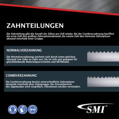Produktbild von 3er Set Bandsägeblatt Bi-Metall M42 – 2480x27x0,9 Mm, 6/10 ZpZ – Von Orta, Made In Germany
