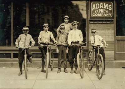 Bike Delivery BoyWestern 1913 Union CHILD LABOR Photo 8.5x11 Paper  Luster