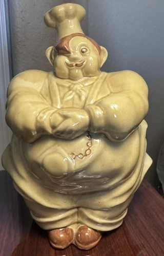 Redwing Art Pottery 1940’s  11.75” Tall Chef Pierre Cookie Jar VTG