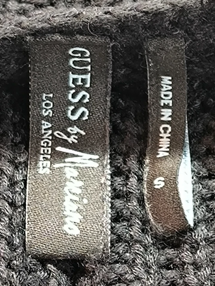 GUESS Pull tricoté Dames Pull T EU 36 noir style décontracté - Photo 4/4