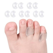 Pinky Toe Separator, Gel Toe Spacers Straightener, Hammer Toe Corrector for Feet
