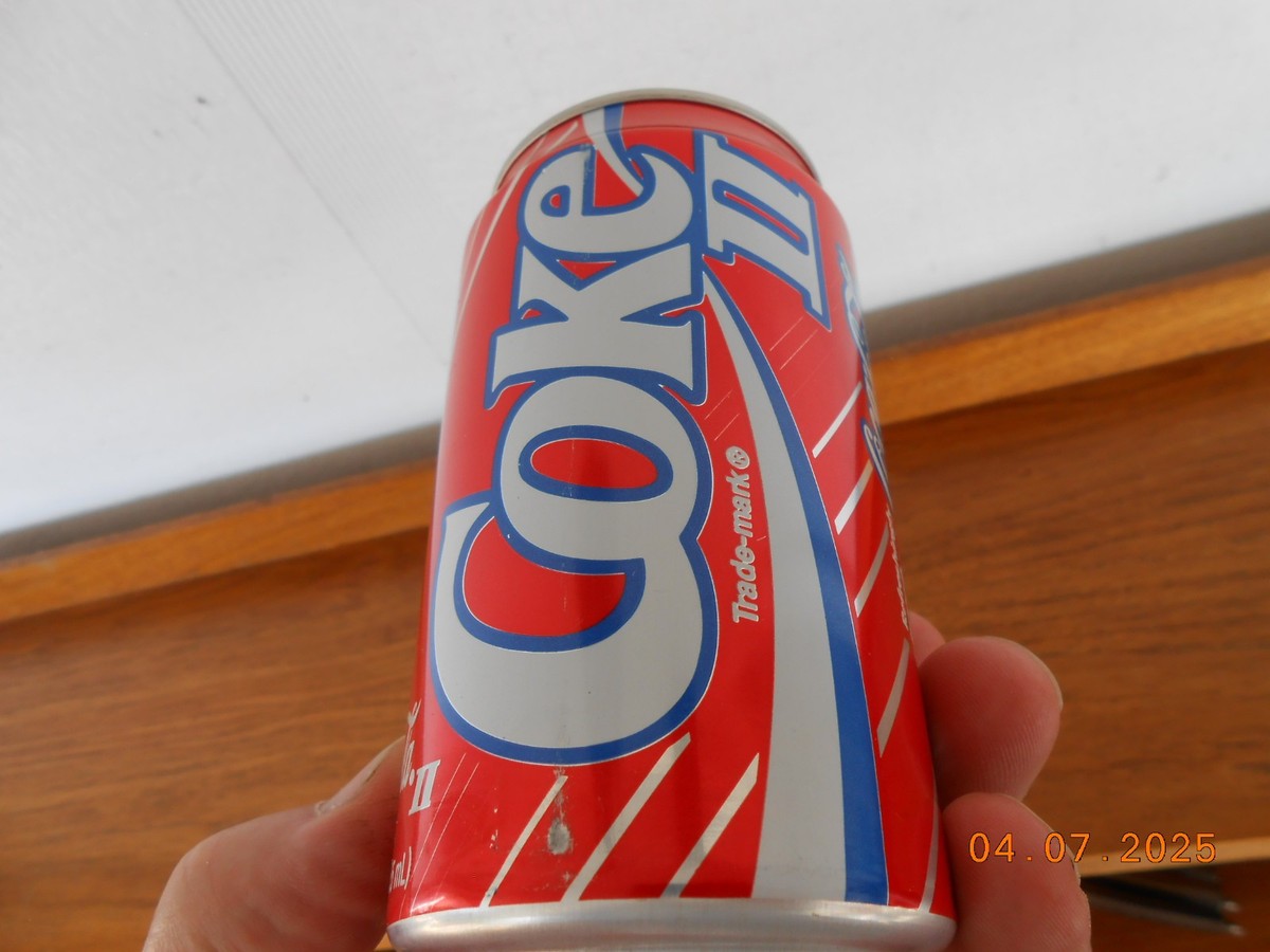 Coke II / Coke 2 / New Coke - 1989 Empty Can - Very Rare Rebrand