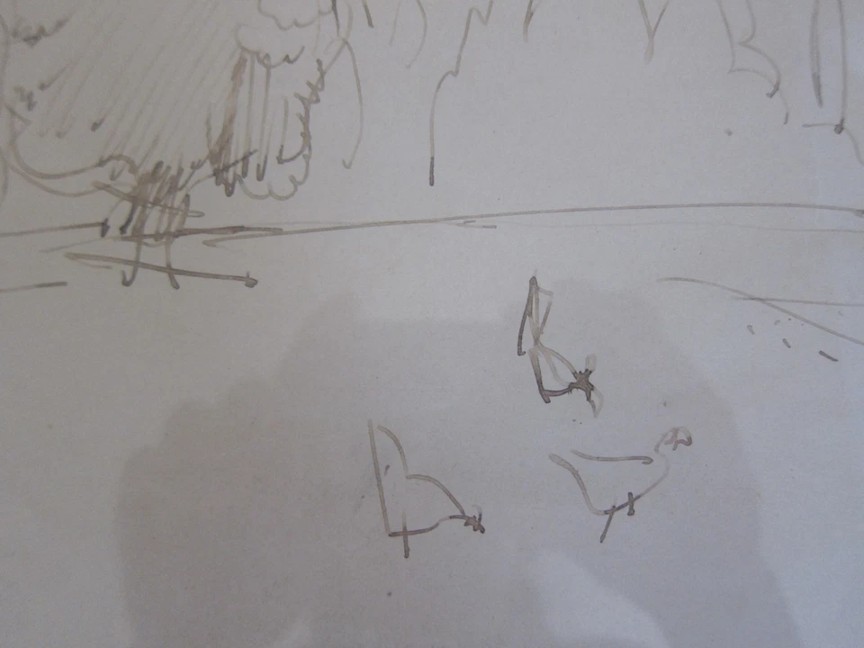 Landscape Drawing – Jean Dufy (1888–1964) – Original Ink Drawing  — 第 4/4 张图片