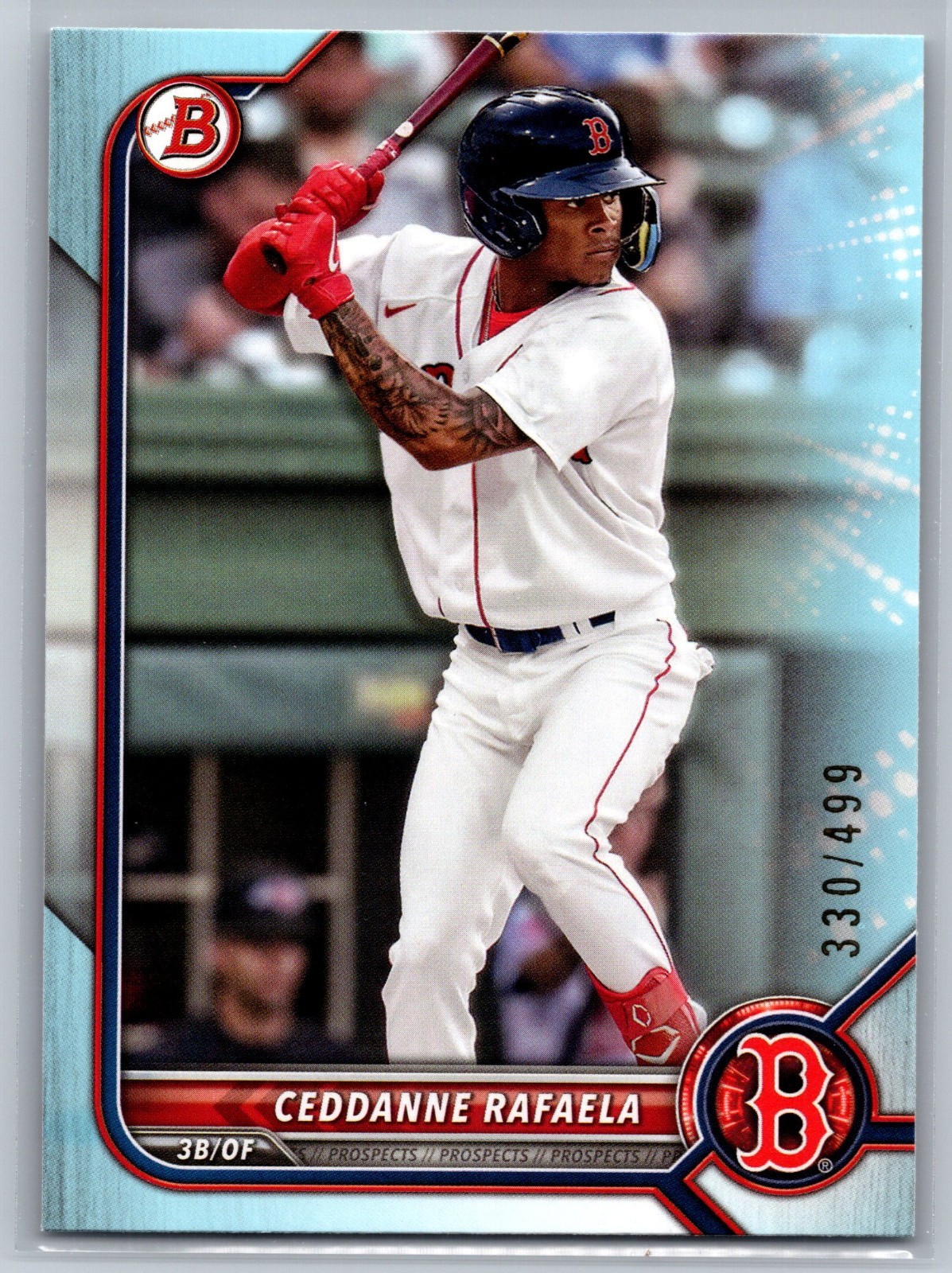 CEDDANNE RAFAELA 2022 Bowman Draft SKY BLUE ~ Red Sox /499