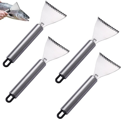 #ad #ad 4 Pack Fish Scaler Scale Remover Stainless Steel Rake Teeth Scraping Tool Descal $13.28