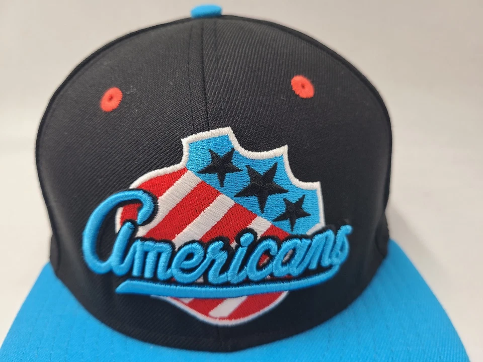 Gorra Rochester Americans New Era 9Fifty Snapback AHL Hockey Negra Azul Roja Foto 4 de 4