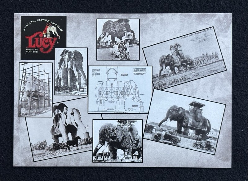 Lucy The Elephant, The Elephant Hotel, Margate New Jersey Postcard Multi View