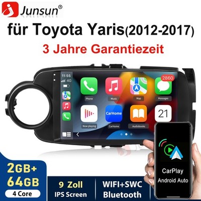 Für Toyota Yaris 2011-2018 Autoradio Android 15 DAB+ Carplay GPS Navi WIFI BT FM