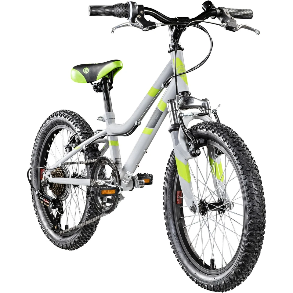 Galano GA20 Kinderfahrrad 18" Jungen Mädchen Kinderrad Galano 7s grau/grün 22 cm