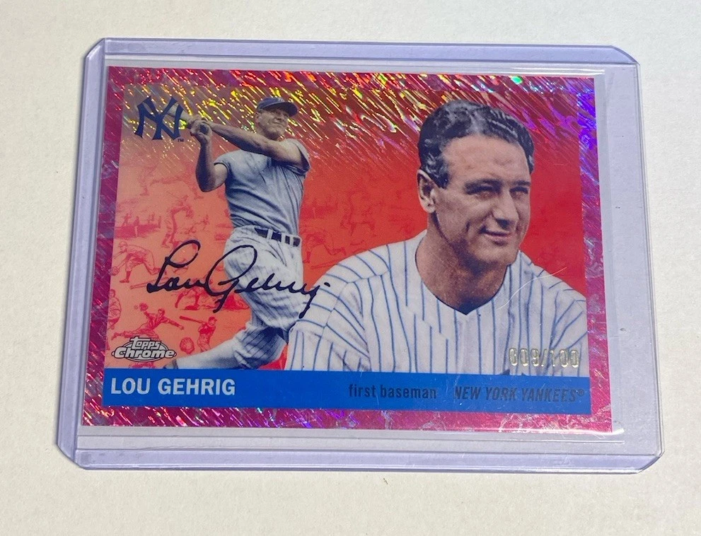 Topps Lou Gehrig ungraded Baseball Sports Trading Cards