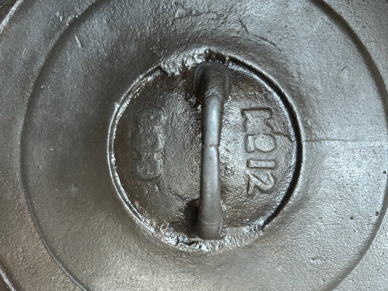 Antique Cast Iron “Odd” Skillet Lid 12” For 10 1/2 Inch Spider Skillet
