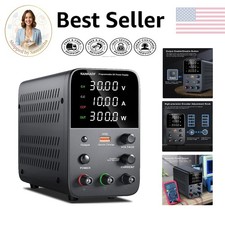 Precision Adjustable DC Power Supply with LED Display Overcurrent Protection