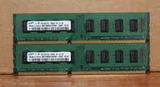 Lot of 2 SAMSUNG 2GB 2Rx8 PC3-10600U DDR3 CL9 240-Pin DIMM M378B5673FHO-CH9