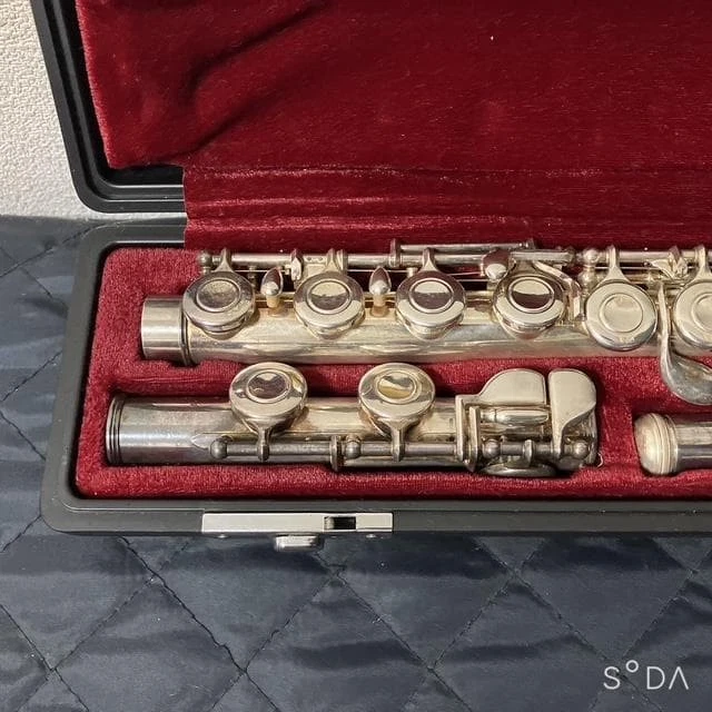 YAMAHA Flute YFL211S Cleaning Rod Included Hard Case Well Maintained Ready - Image 3 of 4