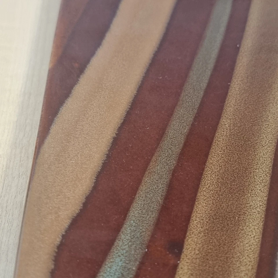 Sango Avanti Brown 4722 Square Dinner Plate – 12" Stoneware Striped Modern - Image 4 of 4