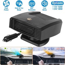 180W Car Heater 12/24V Portable Electric Heating Fan Defogger Defroster Demister